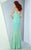 MNM COUTURE - G0876 Cap Sleeve Jewel Ornate Fringed Mermaid Gown In Green