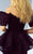 MNM COUTURE - G0877 Sequined Off-Shoulder Peplum Mermaid Gown In Black