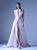 MNM Couture - G0924 Pleated Halter A-Line Evening Dress in Pink