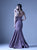 MNM Couture - G0932 Ruffled Asymmetric Mermaid Dress in Purple