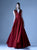 MNM Couture - G0933 Sleeveless V-Neck Pleated A-Line Evening Gown In Red