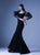 MNM Couture - G0957 Fitted Scoop Trumpet Evening Gown in Black