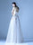 MNM Couture - G0964 Strapless Embellished Pleated A-Line Gown in Neutral