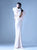 MNM Couture - G0969 Ruffled Fitted Gown with Open Back in Pink