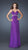 GiGi - Ruched Sweetheart Embellished Empire Evening Dress 18888  In Purple