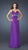 GiGi - Ruched Sweetheart Embellished Empire Evening Dress 18888  In Purple