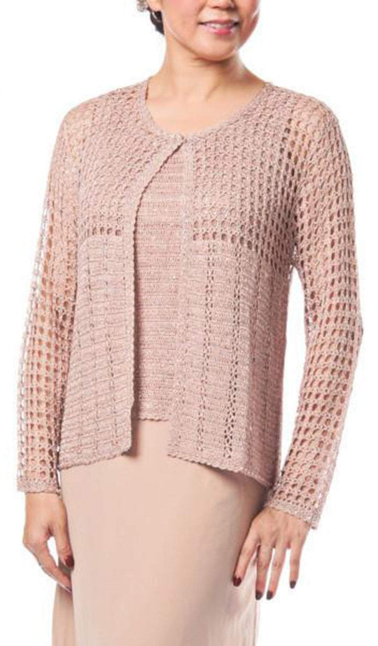 Soulmates - G1102 HAND CROCHET TWIN SET in Pink