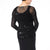 Soulmates - G1104X QUEEN BEADED TWIN SET in Black