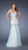 GiGi - Special Embellished Strapless Trumpet Dress 20220 In Blue and Neutral