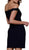 Nox Anabel - G653 Appliqued Illusion Off Shoulder Sheath Dress
