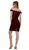 Nox Anabel - G653 Appliqued Illusion Off Shoulder Sheath Dress