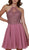 Nox Anabel - G657 Applique Halter Neck A-line Dress
