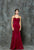 Glow by Colors - G662 Satin Sweetheart Trumpet Dress in Red