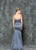 Glow by Colors - G663 Sleek Sweetheart Trumpet Dress in Gray