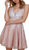 Nox Anabel - G669 Floral Lace Appliqued Plunging Cocktail Dress
