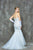 Glow by Colors - G669 Embellished Sweetheart Mermaid Dress in White