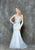 Glow by Colors - G669 Embellished Sweetheart Mermaid Dress in White