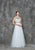 Glow by Colors - G671 Jeweled Illusion Halter Ballgown in White