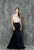 Glow by Colors - G679 Two Piece Embellished Mermaid Dress in White and Black