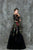 Glow by Colors - G681 Long Sleeved Two-Piece Evening Dress in Black