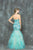 Glow by Colors - G684 Sequined Halter Mermaid Dress in Green