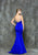 Glow by Colors - G714 Classic Faille Mermaid Gown in Blue