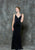 Glow by Colors - G722 Ornate Crisscrossed Sheath Gown in Blue