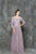 Glow by Colors - G724 Lace Scoop Neck A-line Dress in Pink