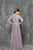 Glow by Colors - G724 Lace Scoop Neck A-line Dress in Pink