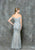 Colors Dress - Embellished Sweetheart Sheath Dress G730 In Gray
