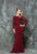 Glow by Colors - G735 Square Neck Evening Gown with Jacket in Red