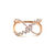 Tresor Collection - Criss Cross Diamond Ring in 18k RG