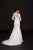 Glow by Colors - G743-1 Embroidered Lace Mermaid Dress In White