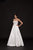Glow by Colors - G745-1 Strapless Beaded Sweetheart Satin A-line Dress In White
