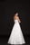 Glow by Colors - G745-1 Strapless Beaded Sweetheart Satin A-line Dress In White