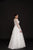 Glow by Colors - G746 Floral Appliqued A-Line Evening Gown In White