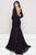 Glow by Colors - G753 Lace Bateau Mermaid Dress In Black