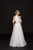 Glow by Colors - G754 High Halter Cutaway Lace A-Line Gown In White