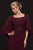 Glow by Colors - G761 Chiffon Square A-line Dress In Red