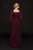 Glow by Colors - G761 Chiffon Square A-line Dress In Red