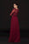 Glow by Colors - G762 Bateau Neck Embellished A-line Gown in Red