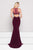 Glow by Colors - G764 Sleeveless Halter Sheath Dress In Red