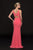 Glow by Colors - G769 Sleeveless and Cutouts Sheath Gown in Pink