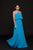 Glow by Colors - G778 Halter Chiffon Evening Dress In Blue