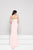 Glow by Colors - G782 Plunging Sweetheart Jeweled Waist Sheath Gown In Pink