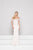 Glow by Colors - G786 Jeweled Lace Corset Bodice Off Shoulder Gown In White