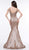 Glow by Colors - G838 Bead Embellished V-Neck Trumpet Gown