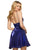 Sherri Hill - 53091 Short Sweetheart Empire A Line Dress In Blue