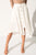 GAZA Cream Asymmetric Silk Skirt  | GAZA Jupe asymétrique beige en soie