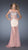 GiGi - Ornate Illusion Mesh Bateau Sheath Gown 19863 In Orange